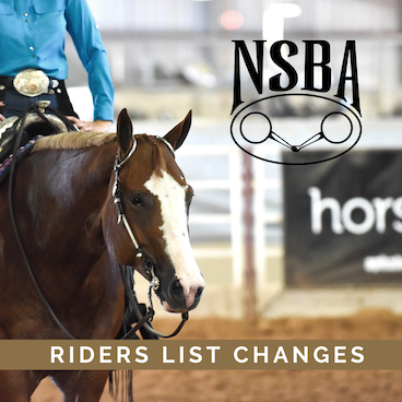 NSBA Announces Changes to Riders List